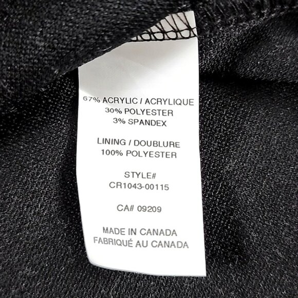 Cleo Sleeveless Dress Black Grey Boat Neckline Knee Length Fitted Size 10 - Picture 7 of 12